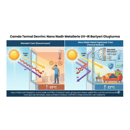 Camda Termal Devrim: Nano Nadir Metallerle UV–IR Bariyeri Oluşturma