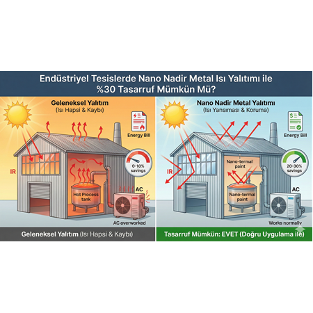 Endüstriyel Tesislerde Nano Nadir Metal Isı Yalıtımı ile %30 Tasarruf Mümkün Mü?