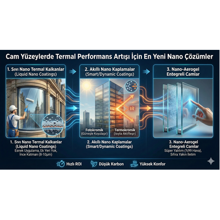 Cam Yüzeylerde Termal Performans Artışı için En Yeni Nano Çözümler