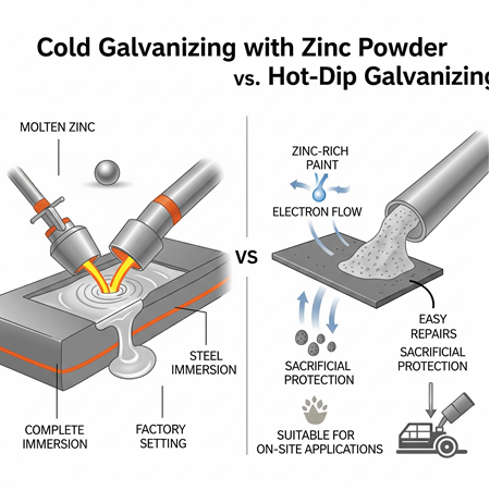 Sıcak Daldırma Galvanize Alternatif mi? Çinko Tozu ile Soğuk Galvanizleme
