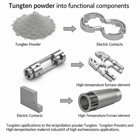Tungsten Tozu: Elektrik Kontakları ve Yüksek Sıcaklık Fırın Elemanlarının Ham Maddesi