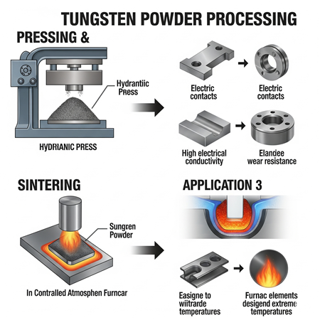 Tungsten Tozu İşleme Teknikleri: Sinterleme ve Presleme İçin Püf Noktaları