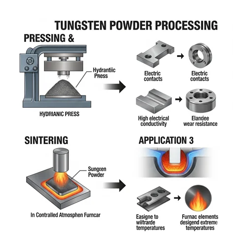 Tungsten Tozu İşleme Teknikleri: Sinterleme ve Presleme İçin Püf Noktaları