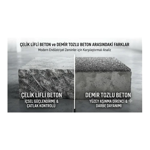 Çelik Lifli Beton Nedir? Demir Tozlu Beton ile Arasındaki Farklar
