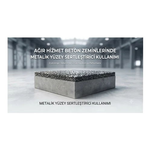 Ağır Hizmet Beton Zeminlerinde Metalik Yüzey Sertleştirici Kullanımı