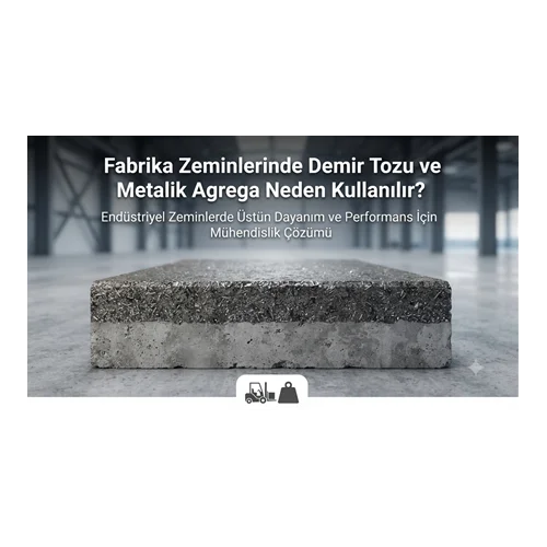Fabrika Zeminlerinde Demir Tozu ve Metalik Agrega Neden Kullanılır?