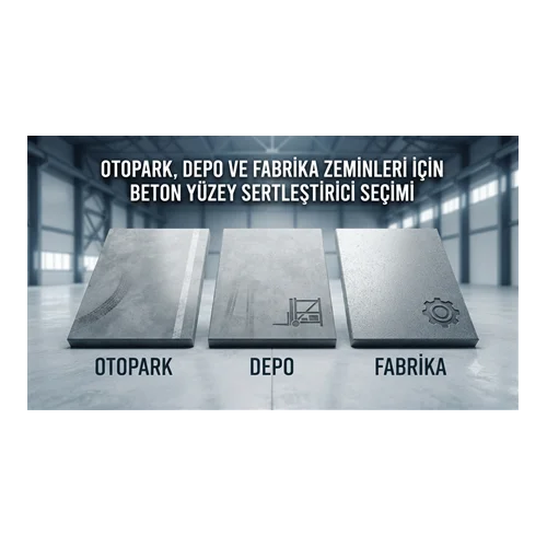 Otopark, Depo ve Fabrika Zeminleri İçin Beton Yüzey Sertleştirici Seçimi