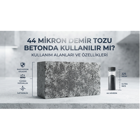 44 Mikron Demir Tozu Betonda Kullanılır mı? Kullanım Alanları ve Özellikleri