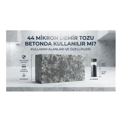 44 Mikron Demir Tozu Betonda Kullanılır mı? Kullanım Alanları ve Özellikleri