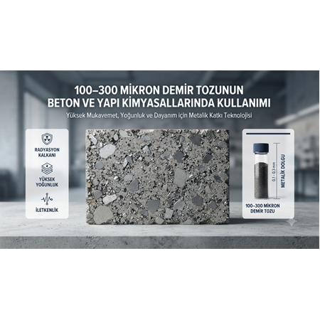 100–300 Mikron Demir Tozunun Beton ve Yapı Kimyasallarında Kullanımı