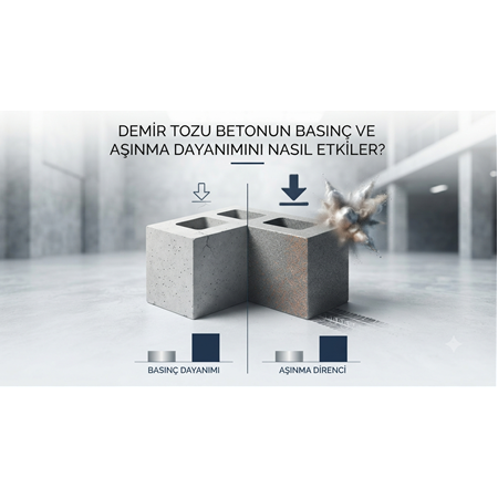 Demir Tozu Betonun Basınç ve Aşınma Dayanımını Nasıl Etkiler?