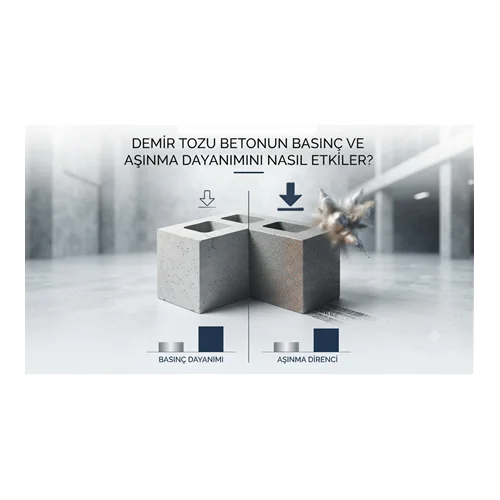 Demir Tozu Betonun Basınç ve Aşınma Dayanımını Nasıl Etkiler?
