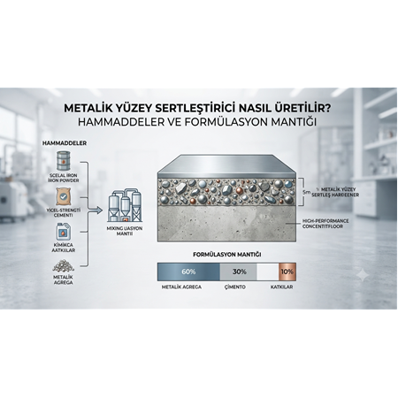 Metalik Yüzey Sertleştirici Nasıl Üretilir? Hammaddeler ve Formülasyon Mantığı