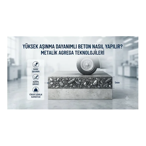 Yüksek Aşınma Dayanımlı Beton Nasıl Yapılır? Metalik Agrega Teknolojileri