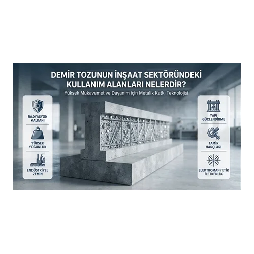 Demir Tozunun İnşaat Sektöründeki Kullanım Alanları Nelerdir?