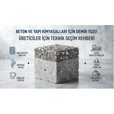 Beton ve Yapı Kimyasalları İçin Demir Tozu: Üreticiler İçin Teknik Seçim Rehberi