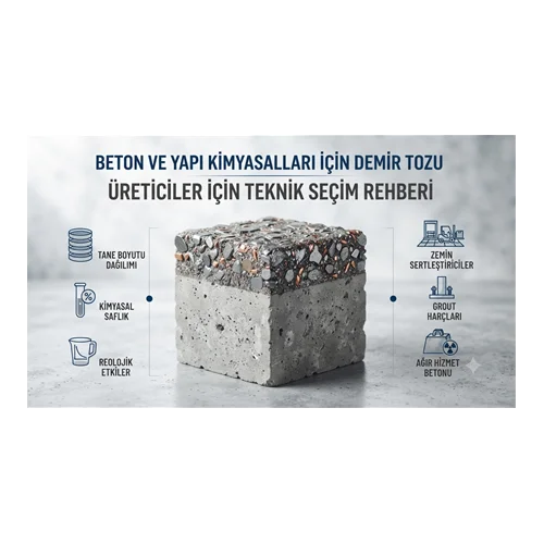 Beton ve Yapı Kimyasalları İçin Demir Tozu: Üreticiler İçin Teknik Seçim Rehberi