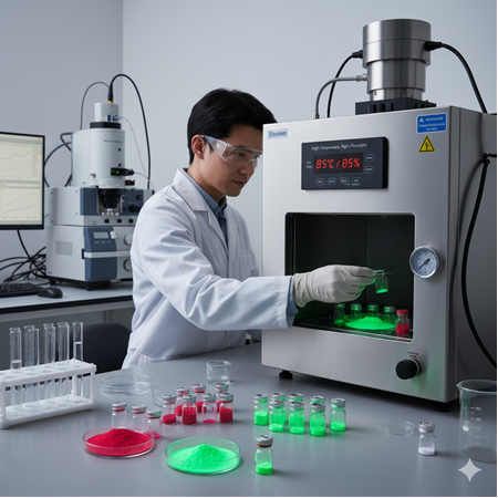 Europium ve terbium fosforlarının suya dayanıklılığı: yaşlandırma test protokolleri