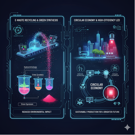 Europium fosfor üretiminde sürdürülebilir hammaddeler kullanımı