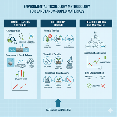 Lanthanum-doped malzemelerin çevresel toksikoloji değerlendirmesi: metodoloji