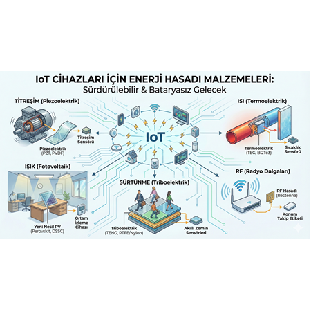 Nesnelerin İnterneti (IoT) Cihazları İçin Enerji Hasadı Malzemeleri