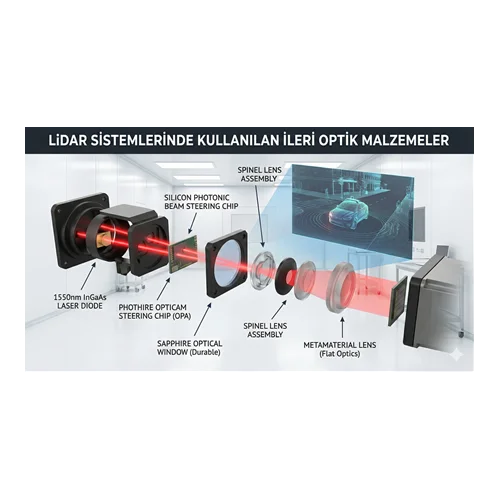 Lidar Sistemlerinde Kullanılan İleri Optik Malzemeler