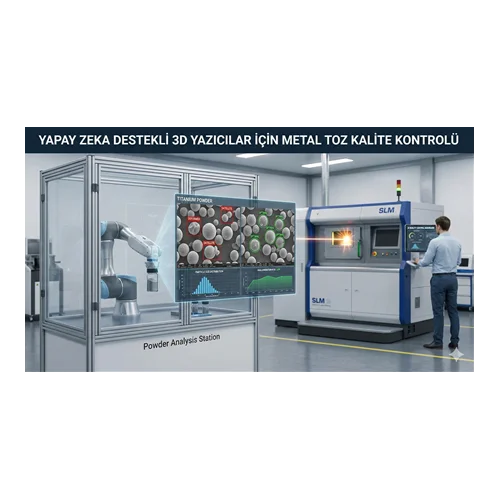 Yapay Zeka Destekli 3D Yazıcılar İçin Metal Toz Kalite Kontrolü