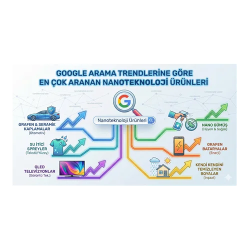 Google Arama Trendlerine Göre En Çok Aranan Nanoteknoloji Ürünleri