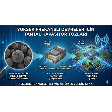 Yüksek Frekanslı Devreler İçin Tantallum Kapasitör Tozları