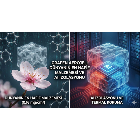 Grafen Aerojel: Dünyanın En Hafif Malzemesi ve AI İzolasyonu
