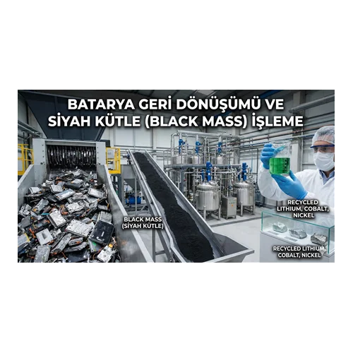Batarya Geri Dönüşümü ve Siyah Kütle (Black Mass) İşleme
