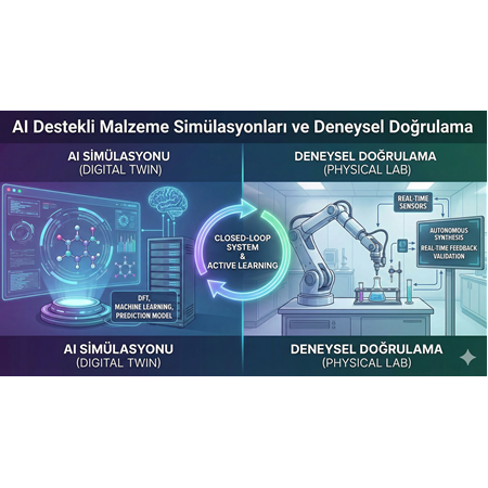 AI Destekli Malzeme Simülasyonları ve Deneysel Doğrulama