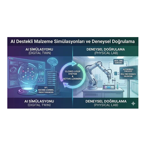 AI Destekli Malzeme Simülasyonları ve Deneysel Doğrulama