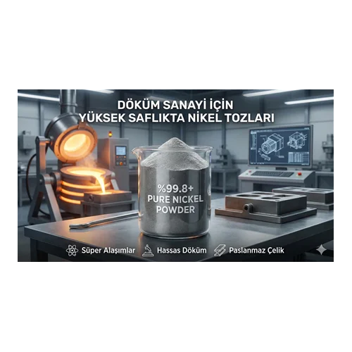 Döküm Sanayi İçin Yüksek Saflıkta Nikel Tozları