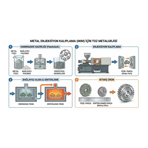 Metal Enjeksiyon Kalıplama (MIM) İçin Toz Metalurjisi