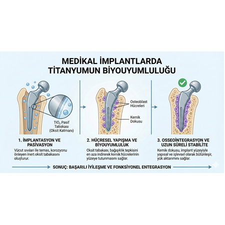 Medikal İmplantlarda Titanyumun Biyouyumluluğu