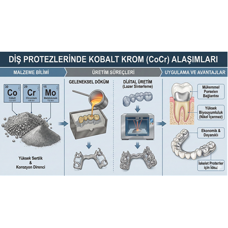Diş Protezlerinde Kobalt Krom (CoCr) Alaşımları