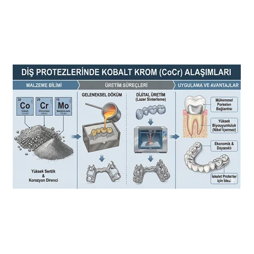 Diş Protezlerinde Kobalt Krom (CoCr) Alaşımları
