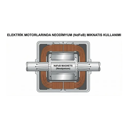 Elektrik Motorlarında Neodimyum Mıknatıs (NdFeB) Kullanımı