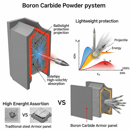 Bor Karbür Tozlarının Zırh Sistemlerindeki Rolü