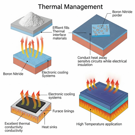 Bor Nitrid Tozlarının Isı Yönetiminde Kullanımı