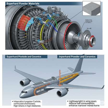 Havacılıkta Kullanılan Süper Sert Toz Malzemeler