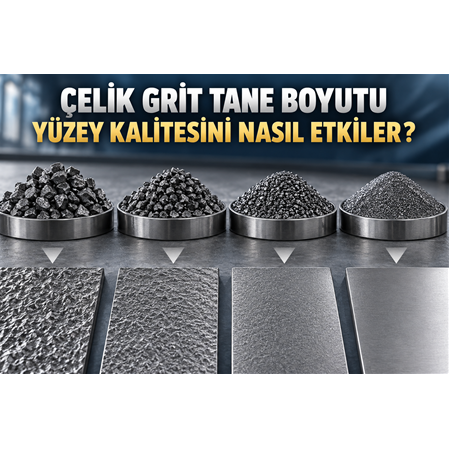 Çelik Grit Tane Boyutu Yüzey Kalitesini Nasıl Etkiler?