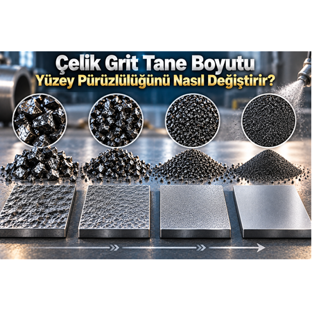 Çelik Grit Tane Boyutu Yüzey Pürüzlülüğünü Nasıl Değiştirir?