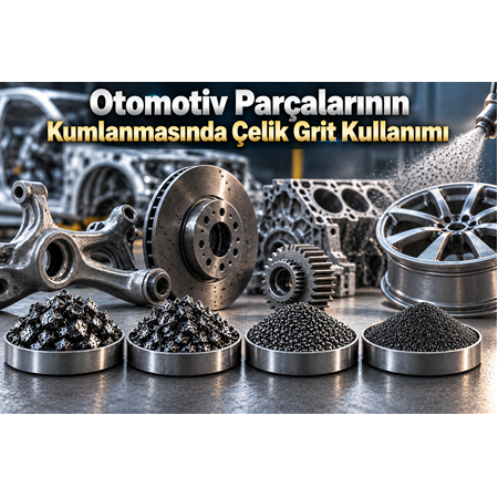Otomotiv Parçalarının Kumlanmasında Çelik Grit Kullanımı