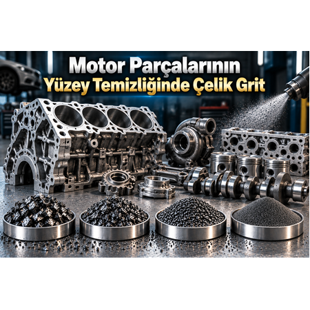 Motor Parçalarının Yüzey Temizliğinde Çelik Grit