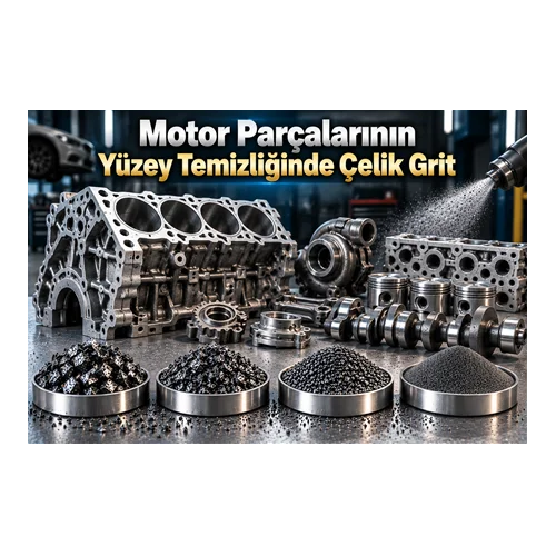 Motor Parçalarının Yüzey Temizliğinde Çelik Grit