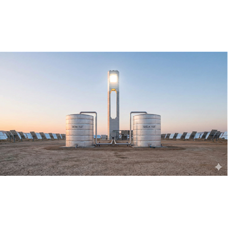 Güneş Enerjisi Kulelerinde Erimiş Tuz Depolama