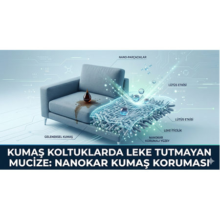 Kumaş Koltuklarda Leke Tutmayan Mucize: Nanokar Kumaş Koruması