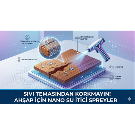 Sıvı Temasından Korkmayın! Ahşap İçin Nano Su İtici Spreyler